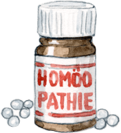 Illustration Globuli, Homöopathie